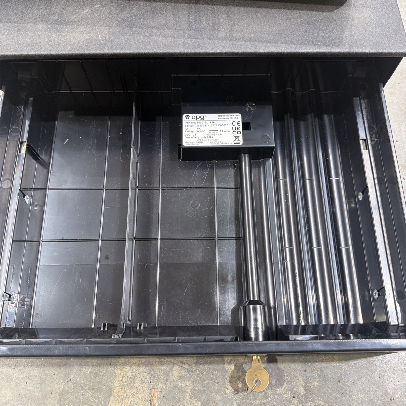 APG Series 100 T470-BL1616 Cash Drawer Black Heavy-Duty NetPro Ethernet - NEW