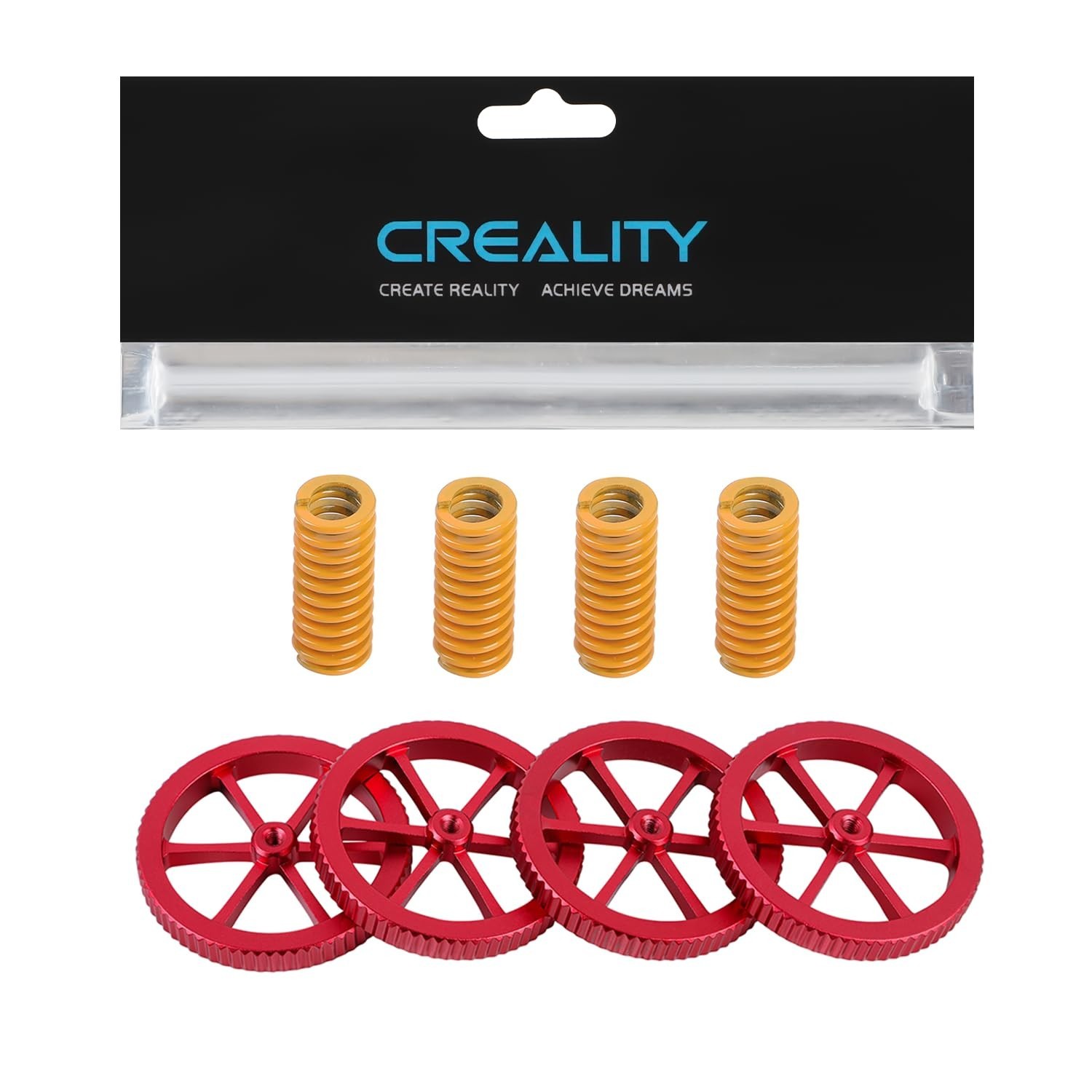 Upgraded 3D Printer Leveling Kit 4 Metal Nuts 4 Springs for Ender 3 3 V2 Ender