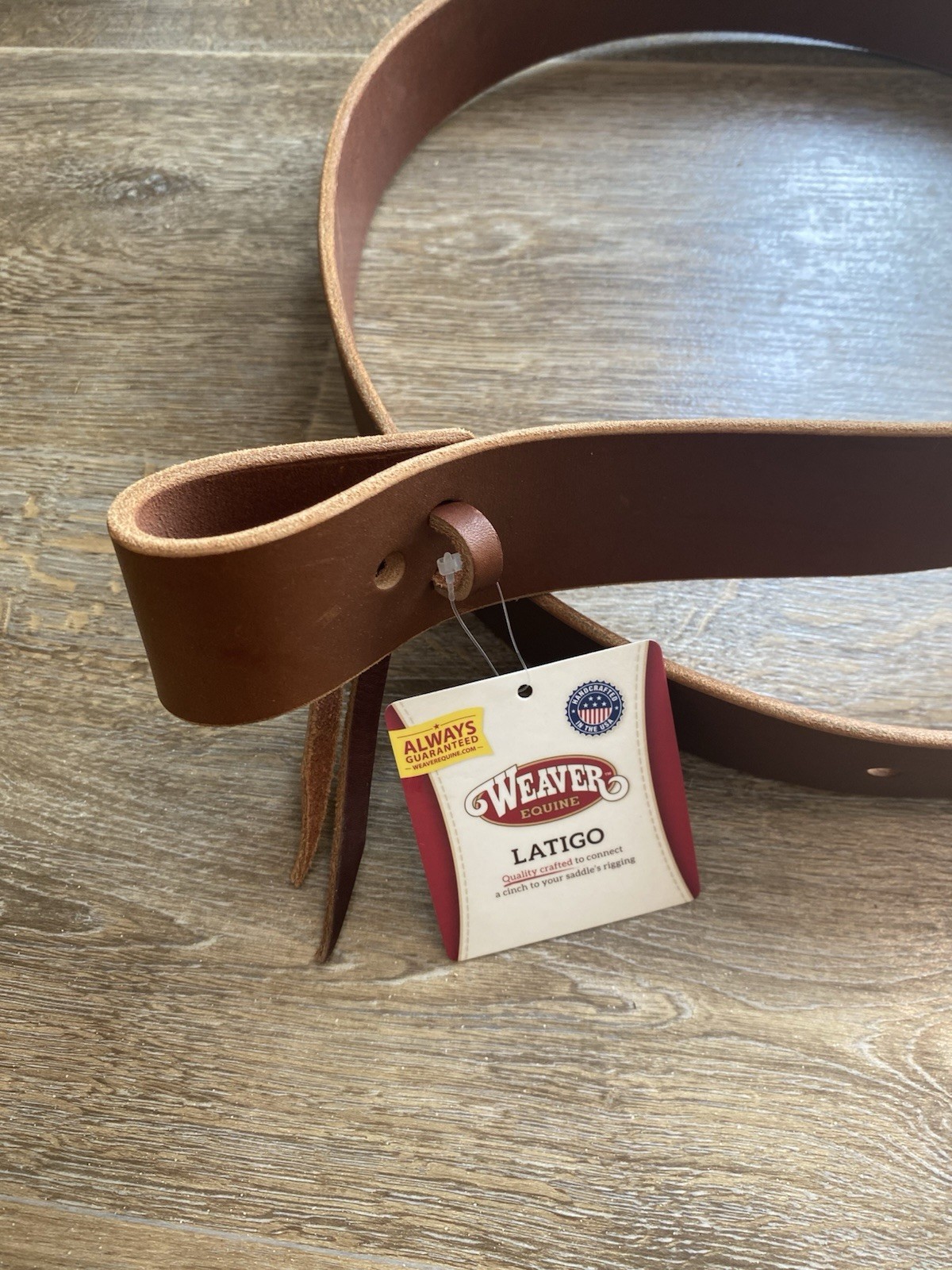 Weaver Leather Latigo with Holes, Brown