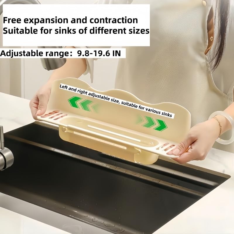 Sink Splash Guard,Adjustable Silicone Sink Protectors for Kitchen Sink. High ...