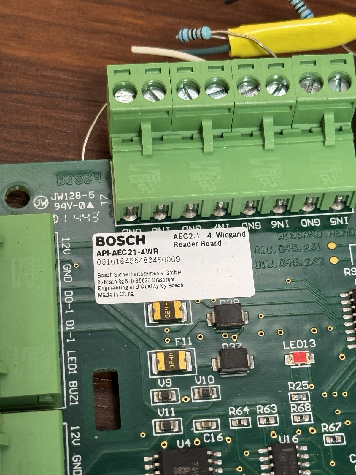 BOSCH API-AEC21-4WR Access Easy Controller 2.1 Reader Board - Wiegand