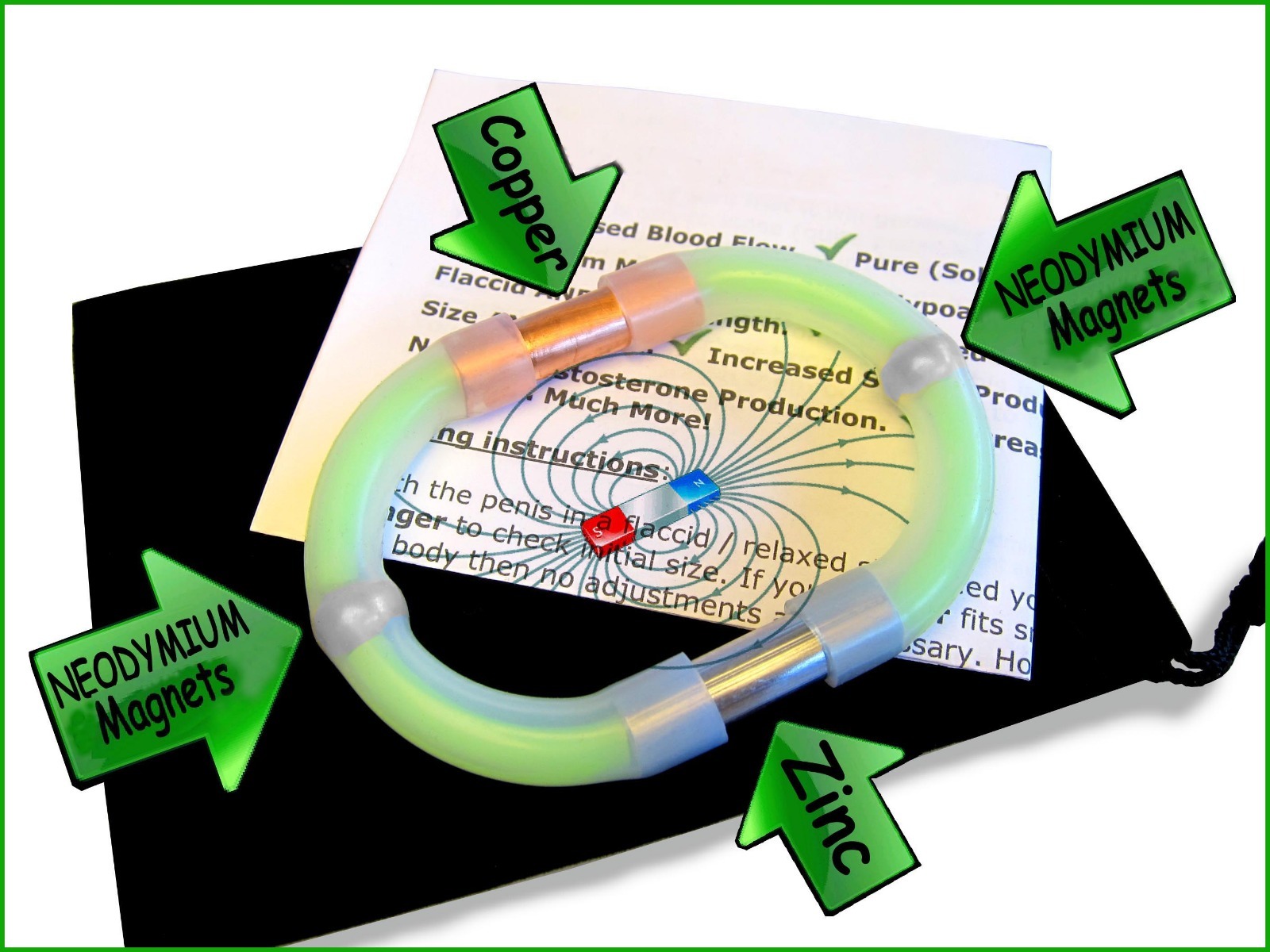 REAL Ring of Power Original MAGNETIC ZINGER ROP Natural Male Booster Zinc Copper