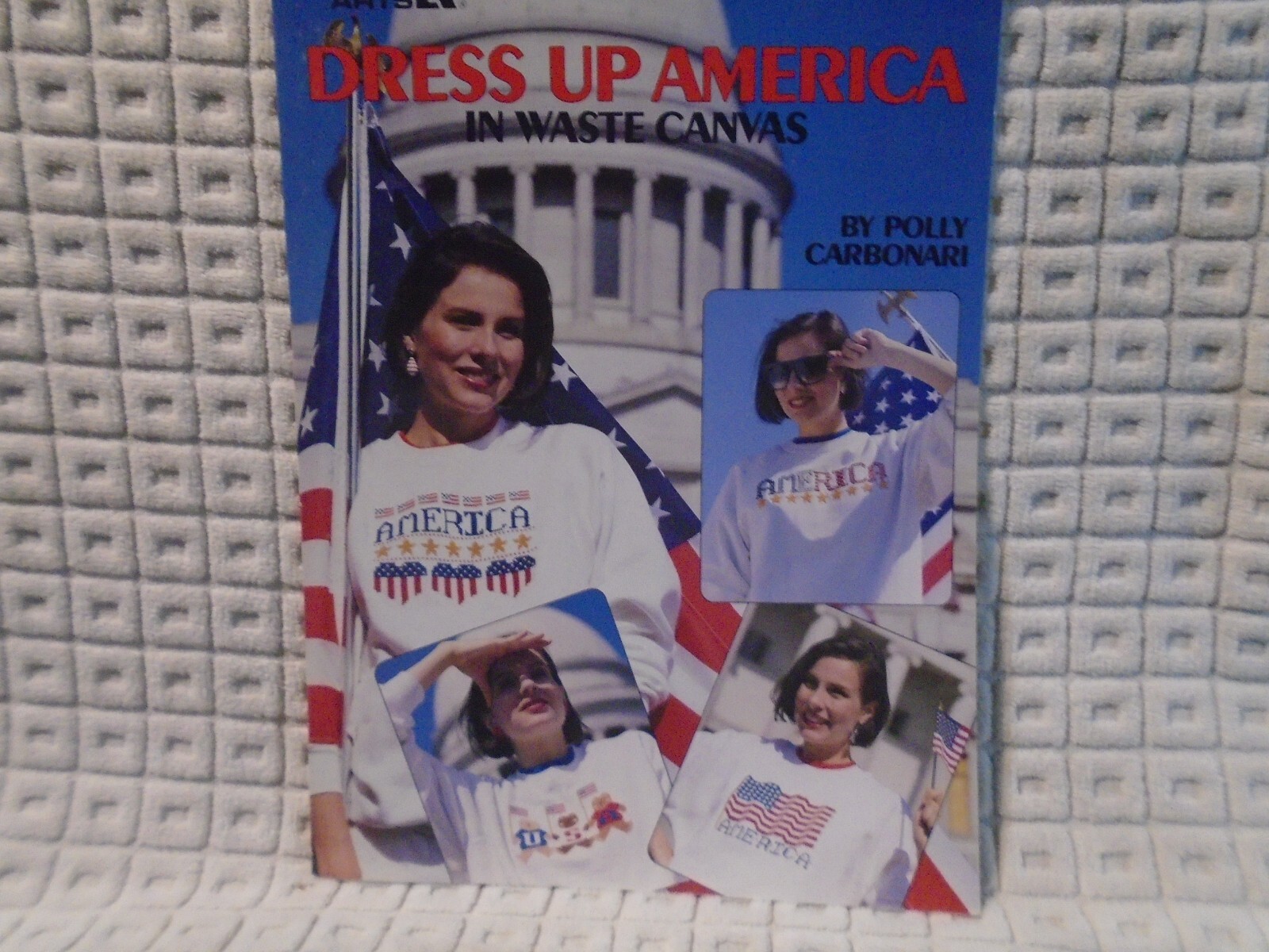 Dress Up America in Waste Canvas | Leisure Arts 2084 Cross Stitch Patriotic