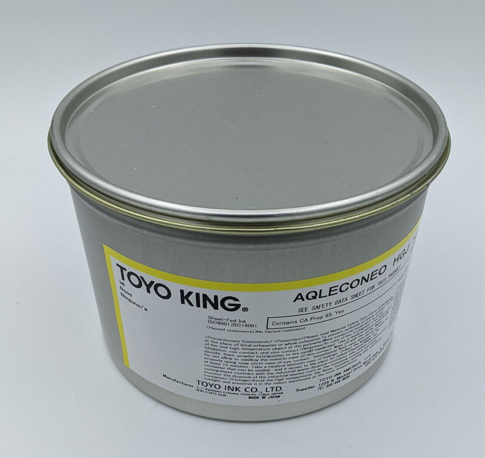 (Case of 10) Toyo 1 Kg (2.2 Lb) Aqleconeo Aqualess ECO NEO Yellow