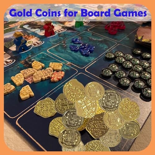 Gold Coins - Plastic Pirate Coins - 320 Pcs - Perfect for 4 Patterns