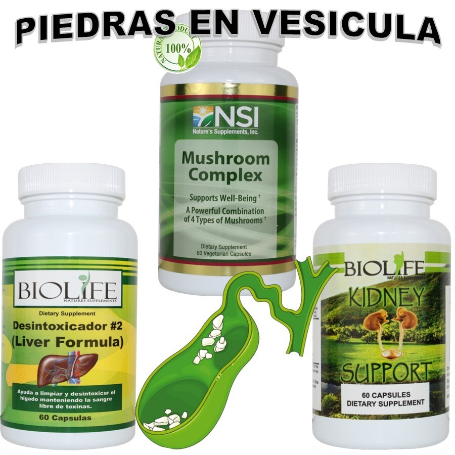 PRODUCTO NATURAL PARA PIEDRAS EN VESÍCULA  (Tratamiento Unisex)