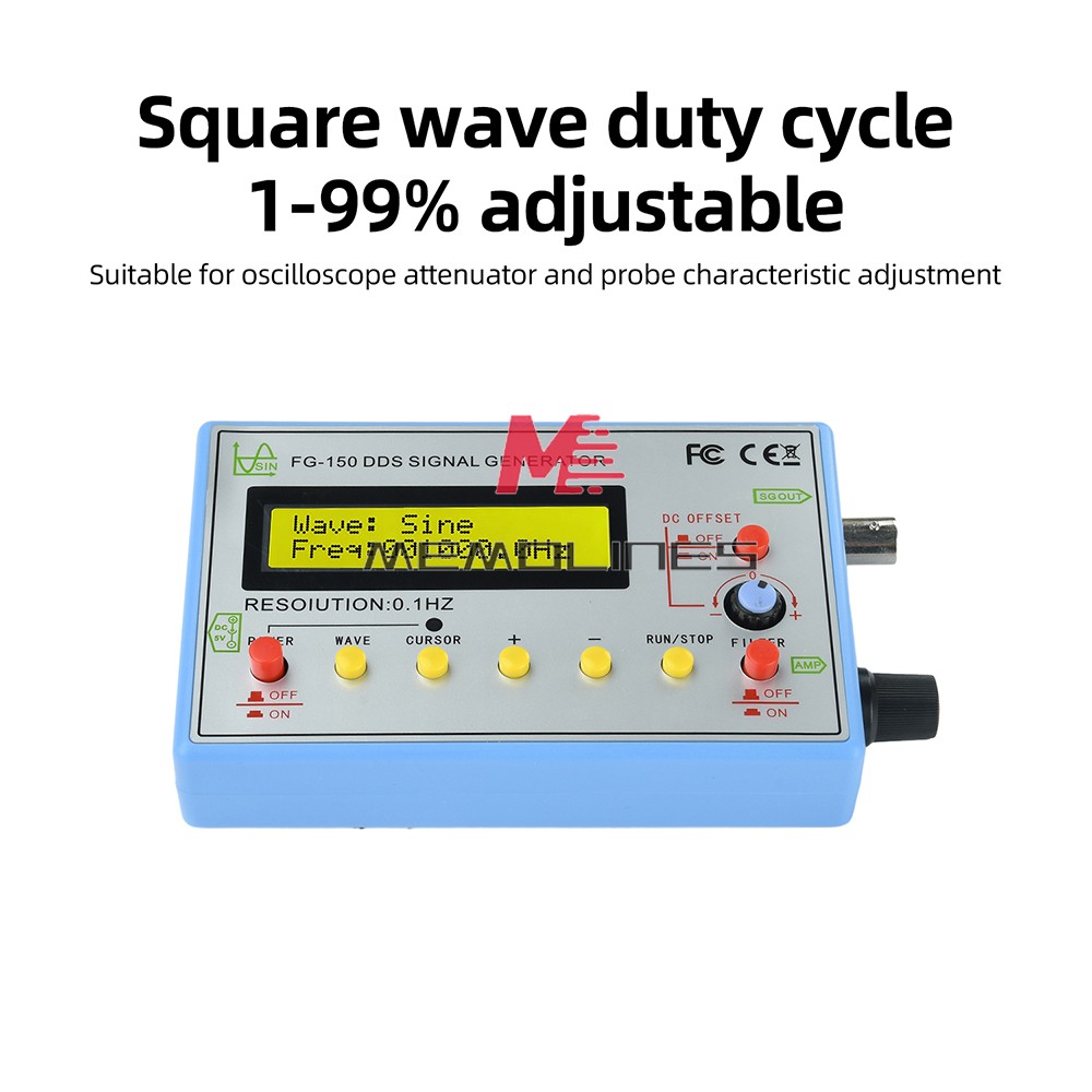 FG-150 DDS High-Precision Frequency Signal Generator with 15 Adjustable Waveform