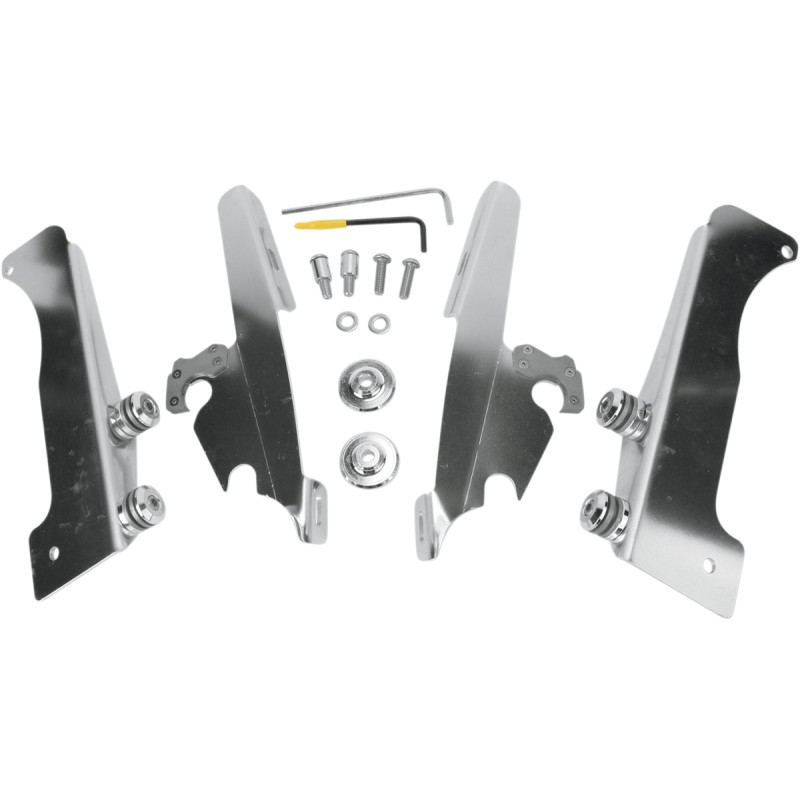 MEMPHIS SHADES Windshield Trigger-Lock Complete Mount Kit - Polished - MEK1949