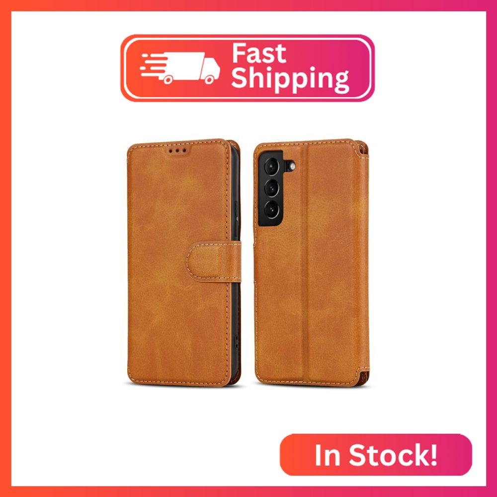 QLTYPRI Case for Samsung Galaxy S24 FE Premium PU Leather Simple Wallet Case [Ca