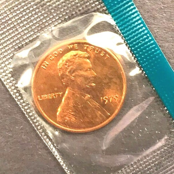 1979 P D S, Type 1 Lincoln cent Gem Proof & Cello (3 coins)