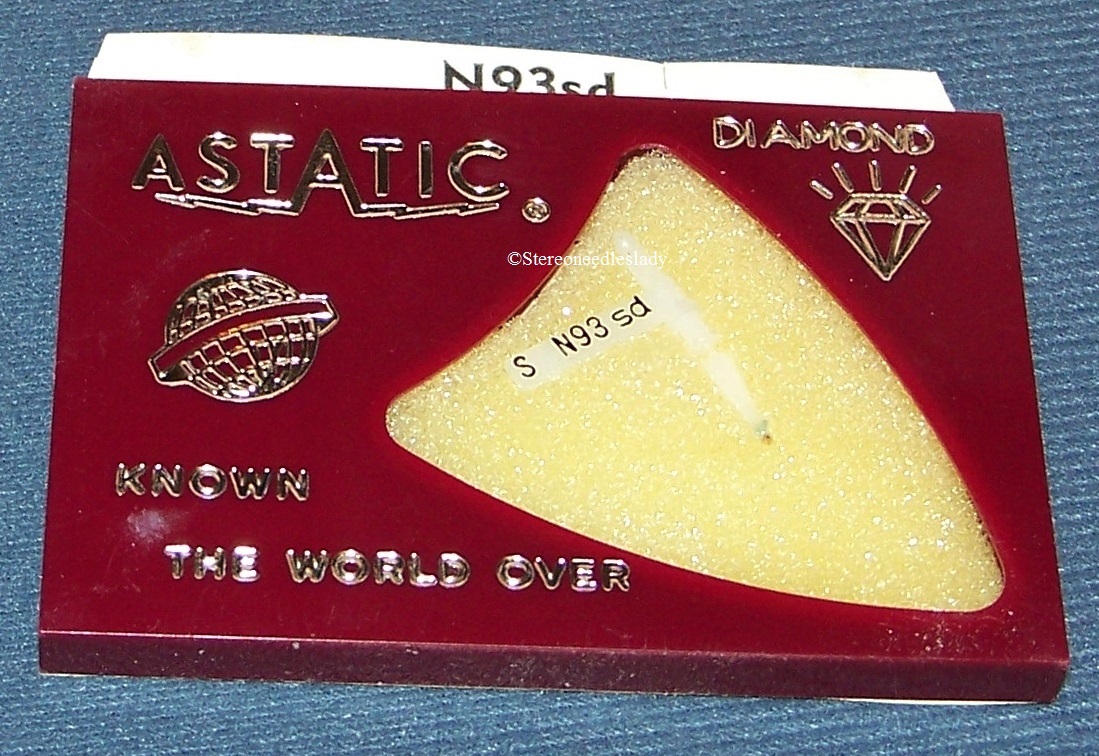 Genuine Astatic  N93-SD N99 PHONOGRAPH NEEDLE STYLUS 174-DS73 for Electrohome