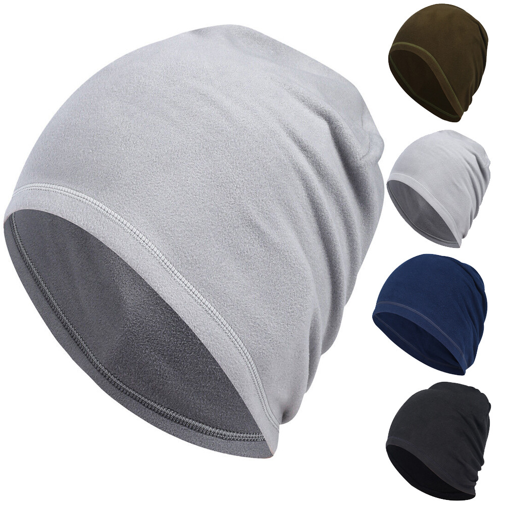 Winter Warm Fleece Beanie Skull Cap Outdoor Windproof Ski Hat Cap for Men Women