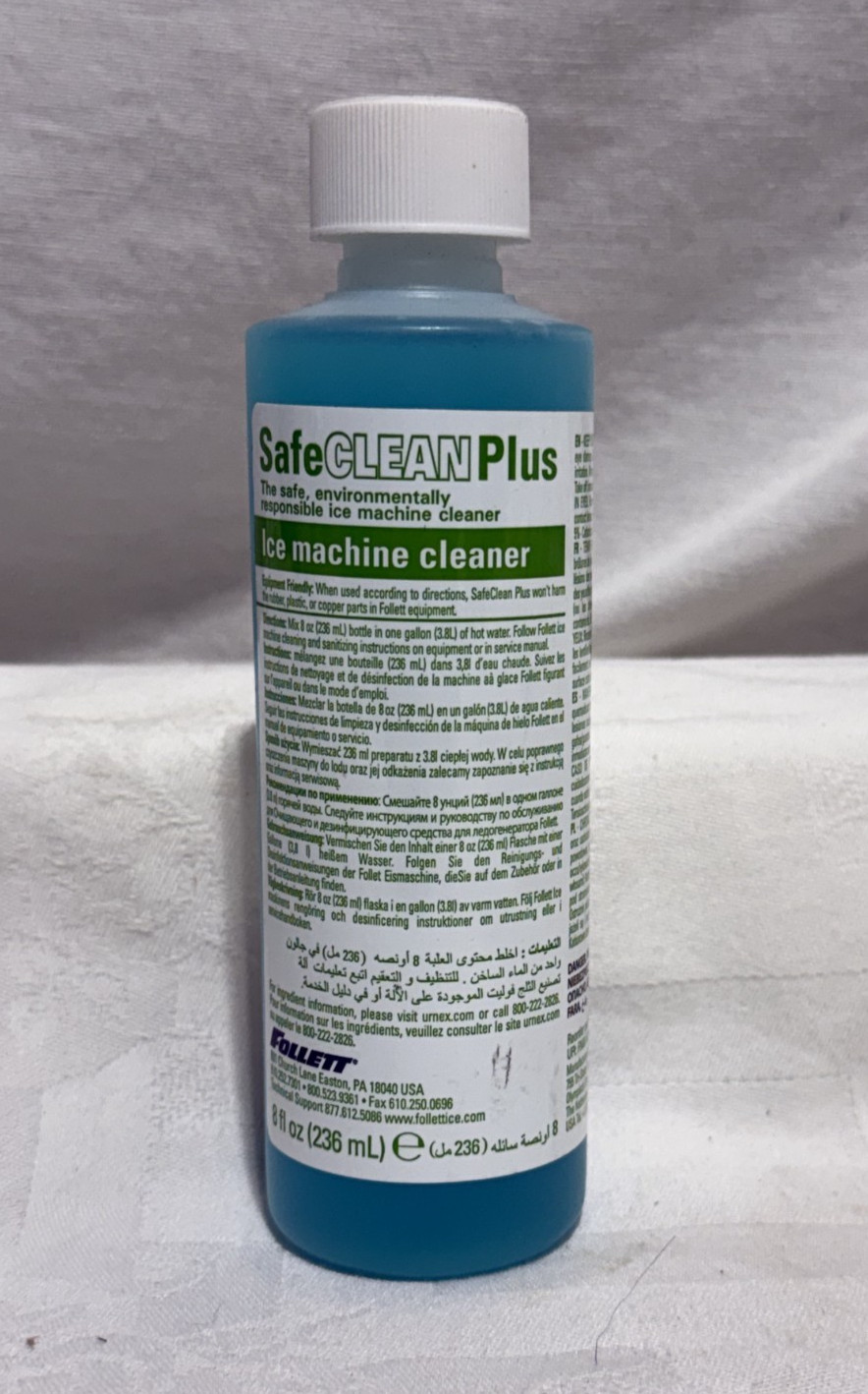 Follett Ice Ice Machine Cleaner Liquid 8 oz Bottle Fits Follett Ice Brand 55DY86