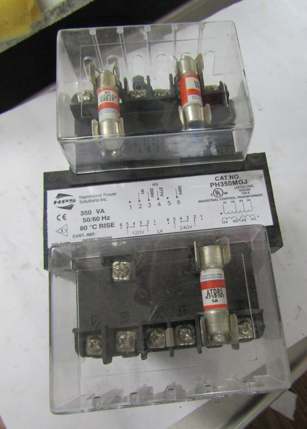 ✌️HAMMOND POWER SOLUTIONS PH350MGJ AC TRANSFORMER 350 VA  208/277/ HV 120/240 LV