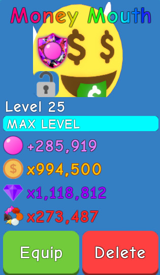 Money Mouth | Bubble Gum Simulator | BGS | SECRET