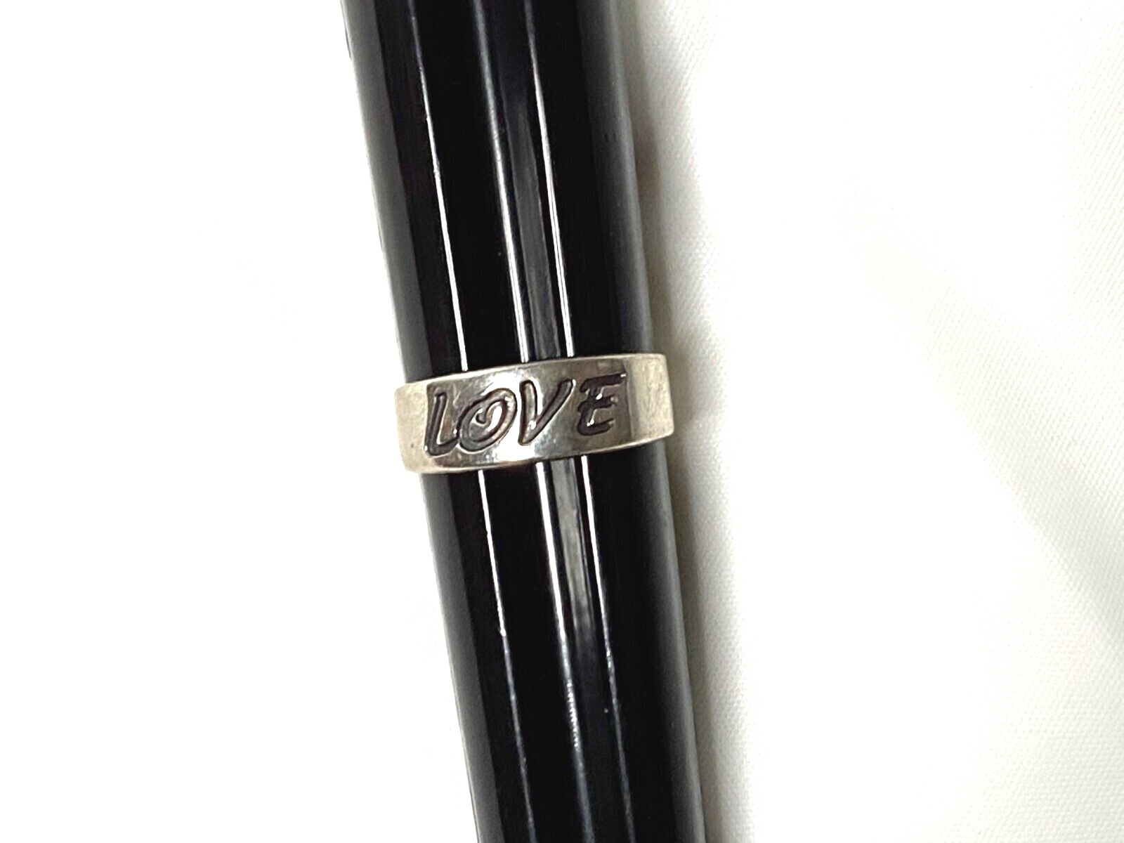 Sterling Silver Love Band Adjustable Toe Ring Size 4.5