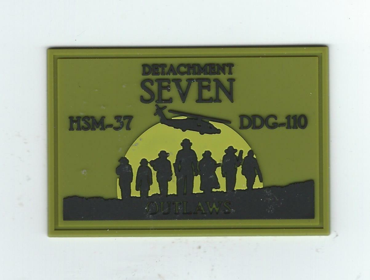 HSM-37 DET 7 DDG-110 "OUTLAWS" rect (THEIR LATEST)(PVC) patch