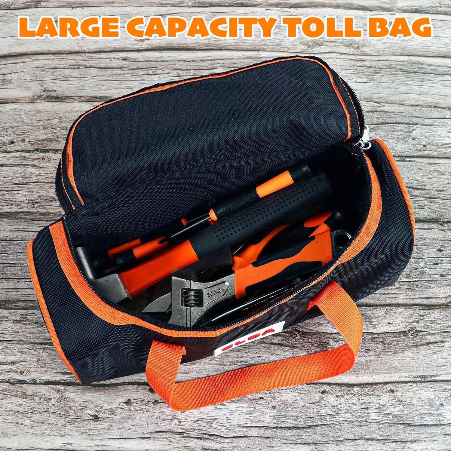 ELDA 4 Pack Tool Bag for Men w/Hard Bottom Waterproof Tote Large Capacity Pouch