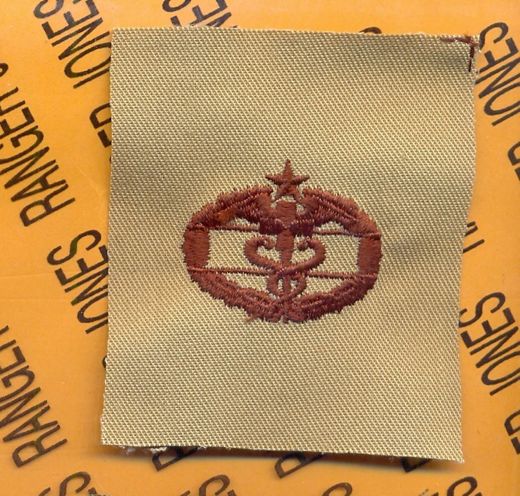 US Army CMB Combat Medical Badge 2nd Award Desert DCU cloth patch