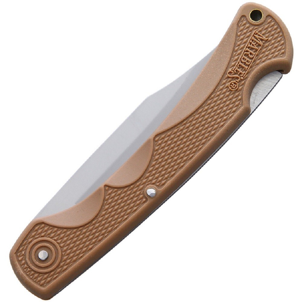 Marbles Desert Tan Lock Back Work Knife w/ Sheath - Fast Shipping!