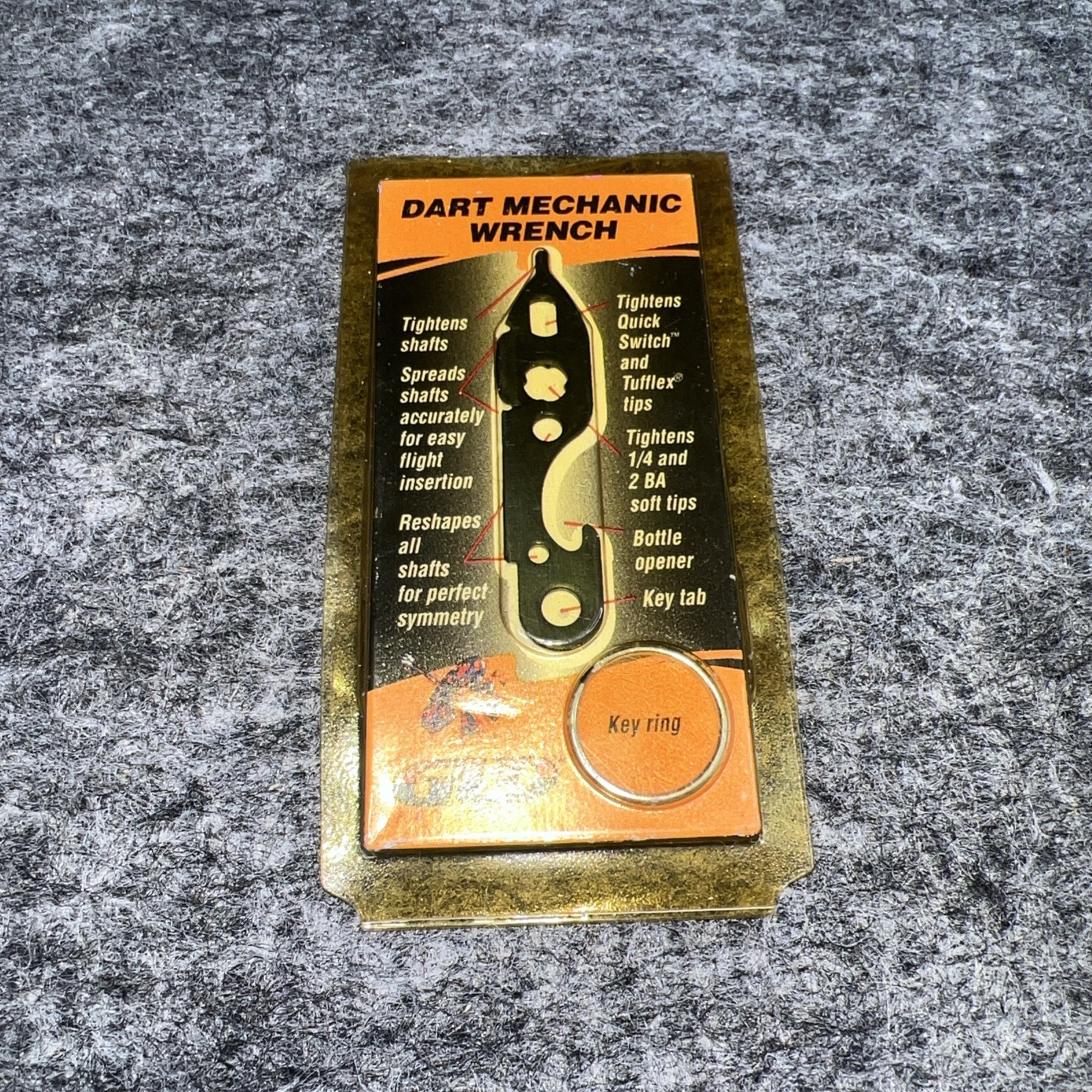 NEW GLD dart mechanic wrench key ring