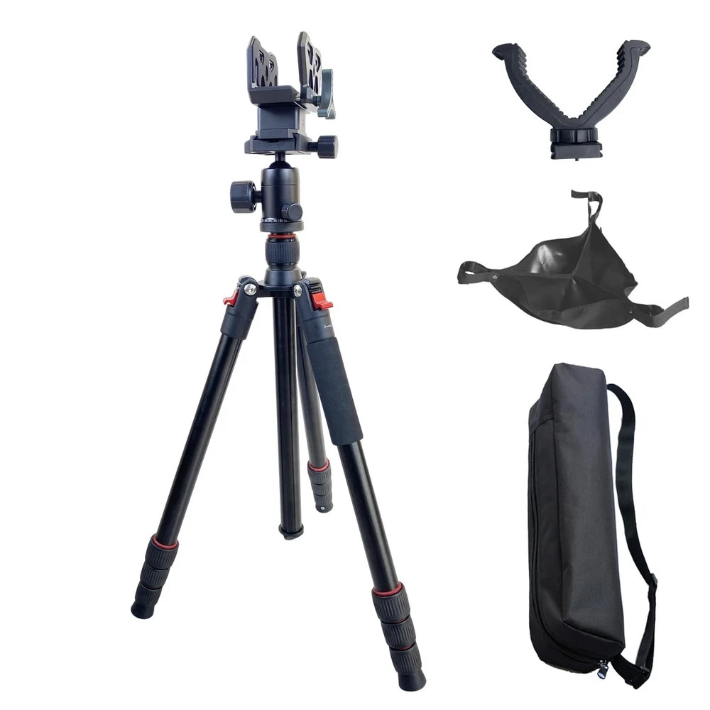 Adjustable Hunting Shooting Stick Tripod – Rifle & Pistol Shooting Rest Stand...