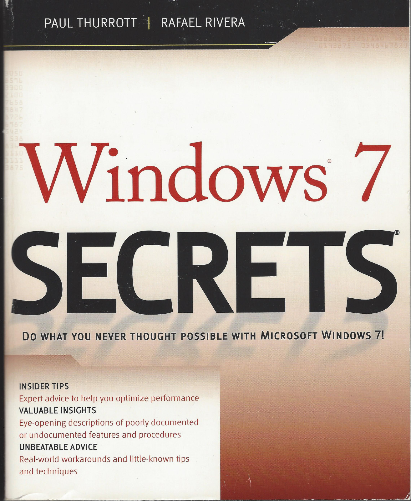 "Windows 7 Secrets" - Detailed Users Manual for Windows 7 Operating System