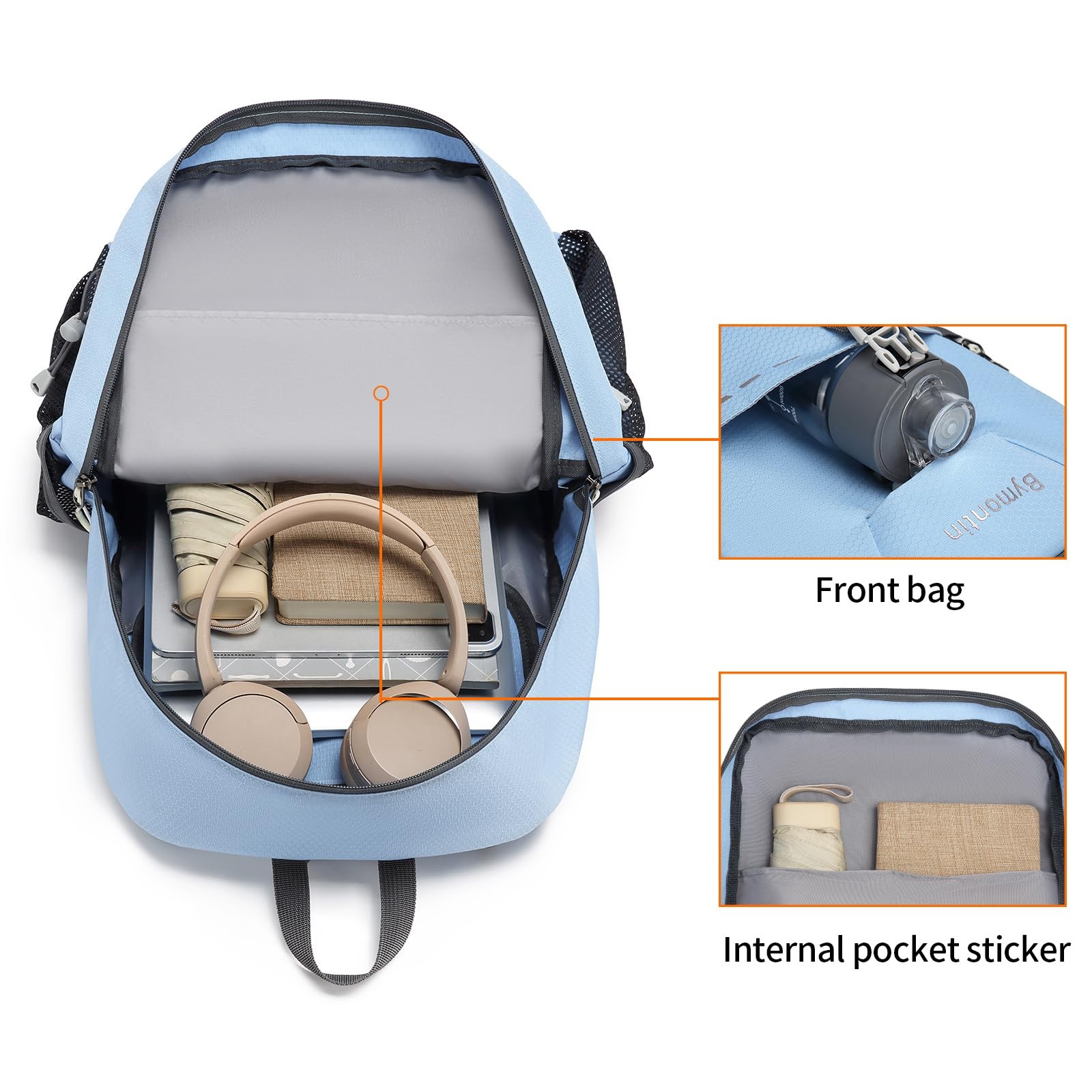 Bymontin 35L Lightweight Packable Backpack - Durable Foldable Daypack for Travel