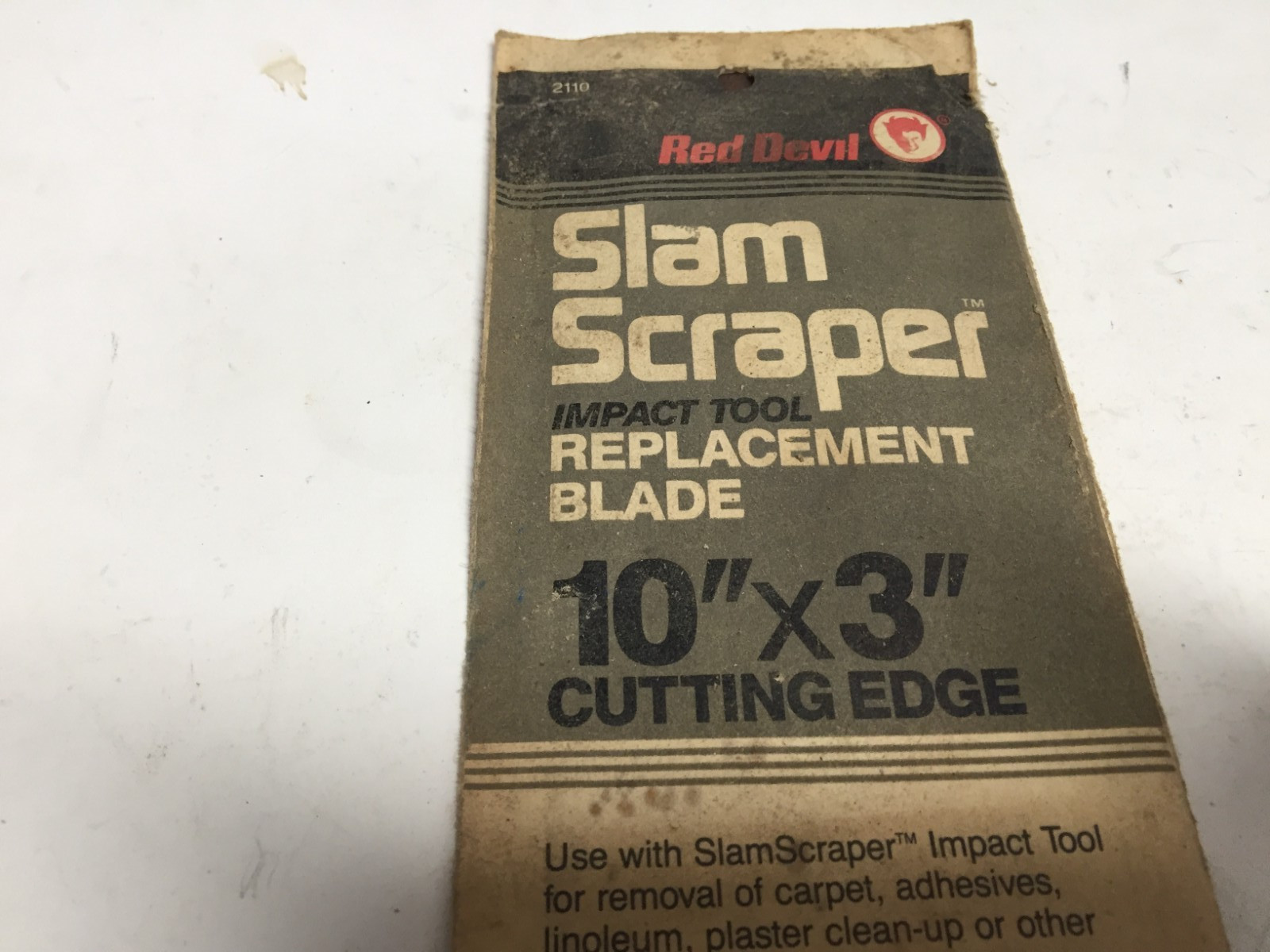 NOS Red Devil Floor Scraper Blade 10" x 3" #2110