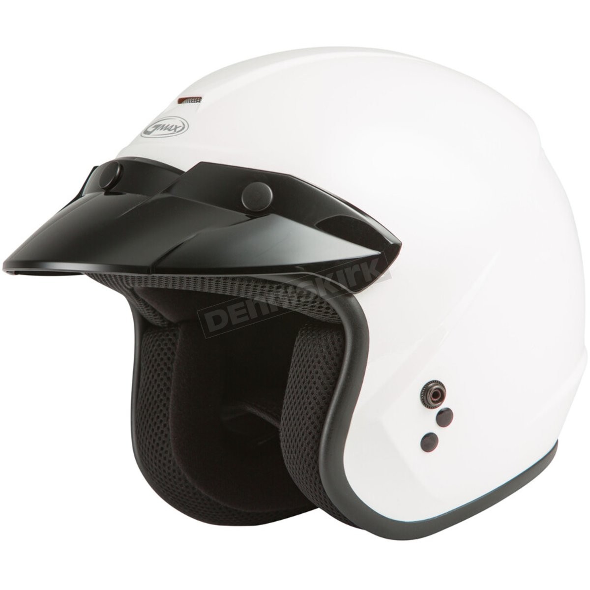 GMax Youth White OF-2 Open Face Helmet ( KIds M / Medium ) G1020011