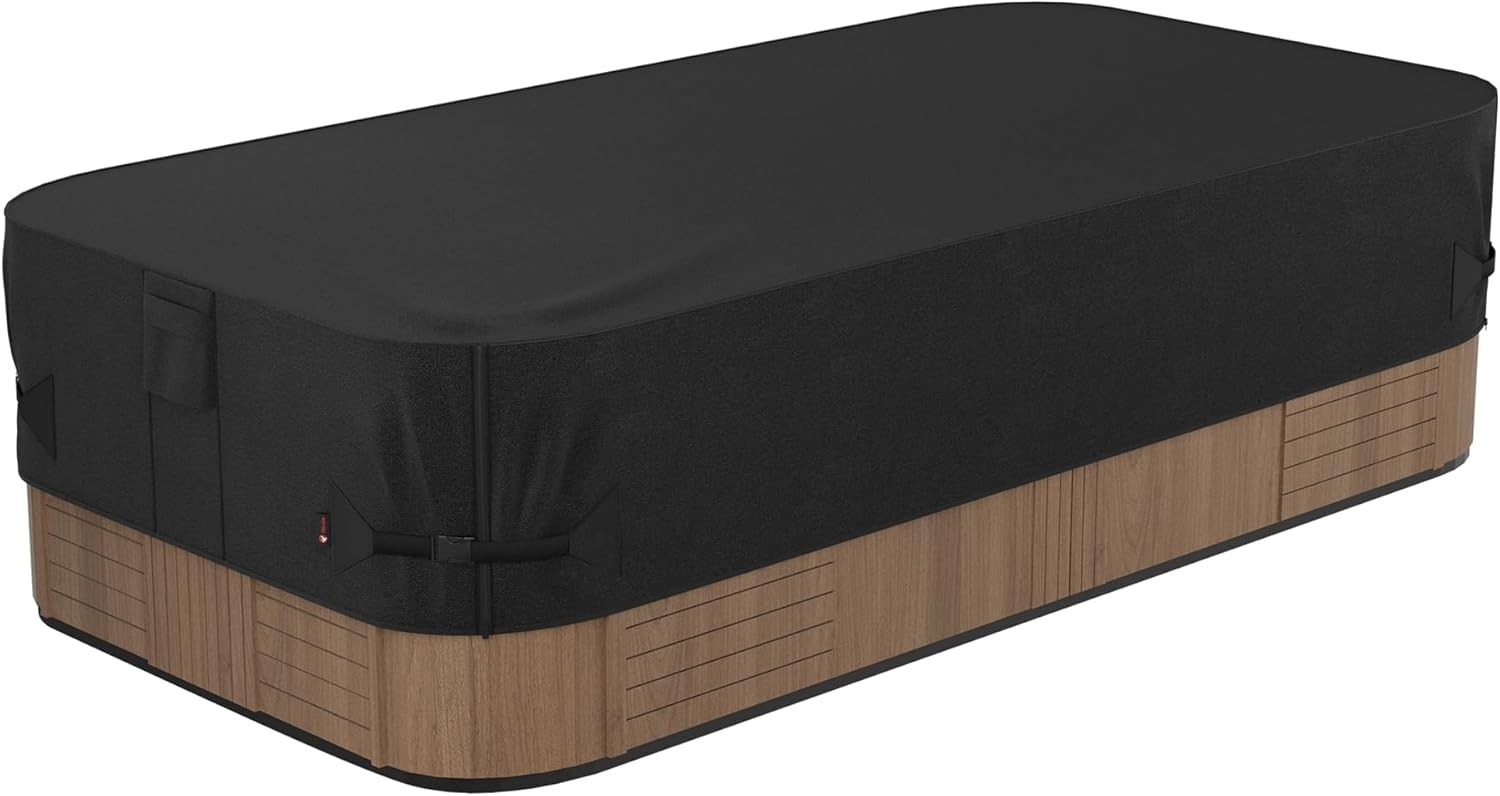 iBirdie Outdoor Waterproof Hot Tub Swim SPA 158" x 97" (13'2" x 8'1"), Black
