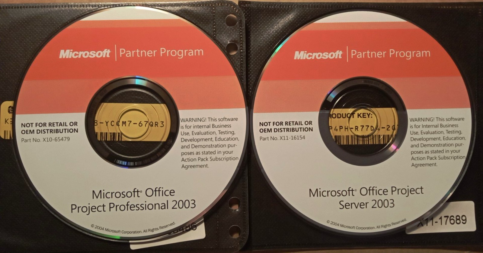 Microsoft Office Project Professional 2003 w/ 3 Keys & Project Server 2003