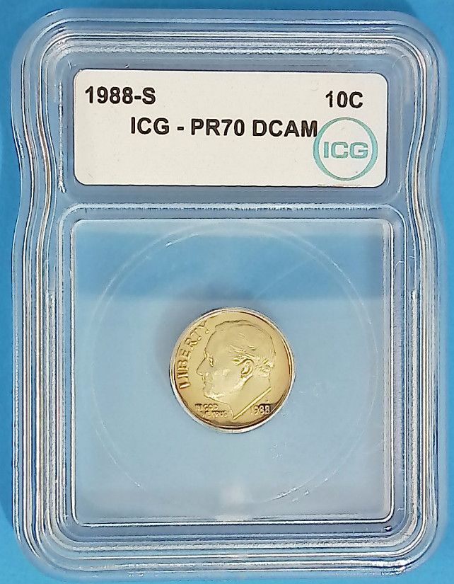 1988 S 10C Roosevelt ICG PR70 DCAM