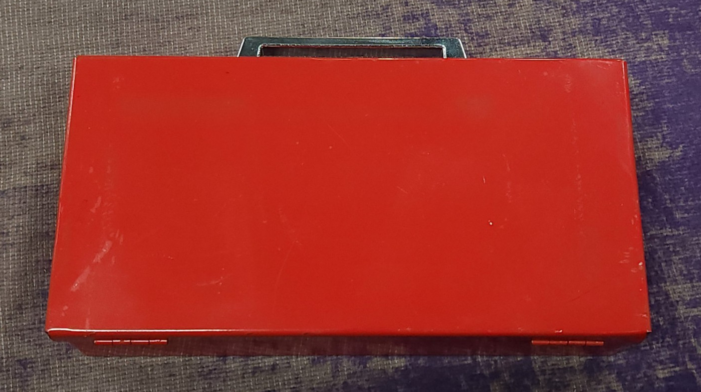 Mac Tools Small Red Toolbox w/ Two Compartments! Good Condition!
