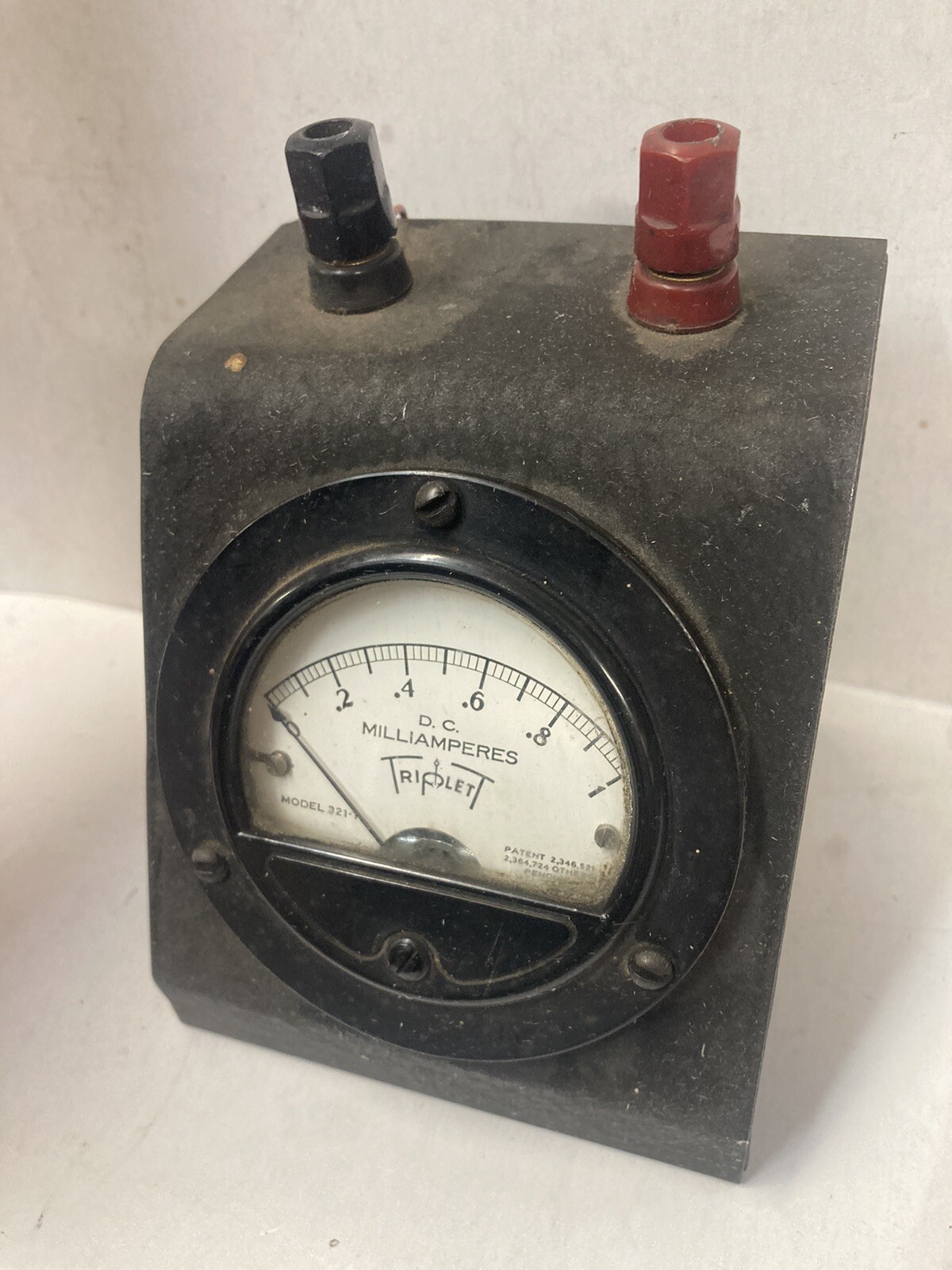 VINTAGE TRIPLETT METER - DESK TOP 0-1 DC MILLIAMPERES MODEL 321-T