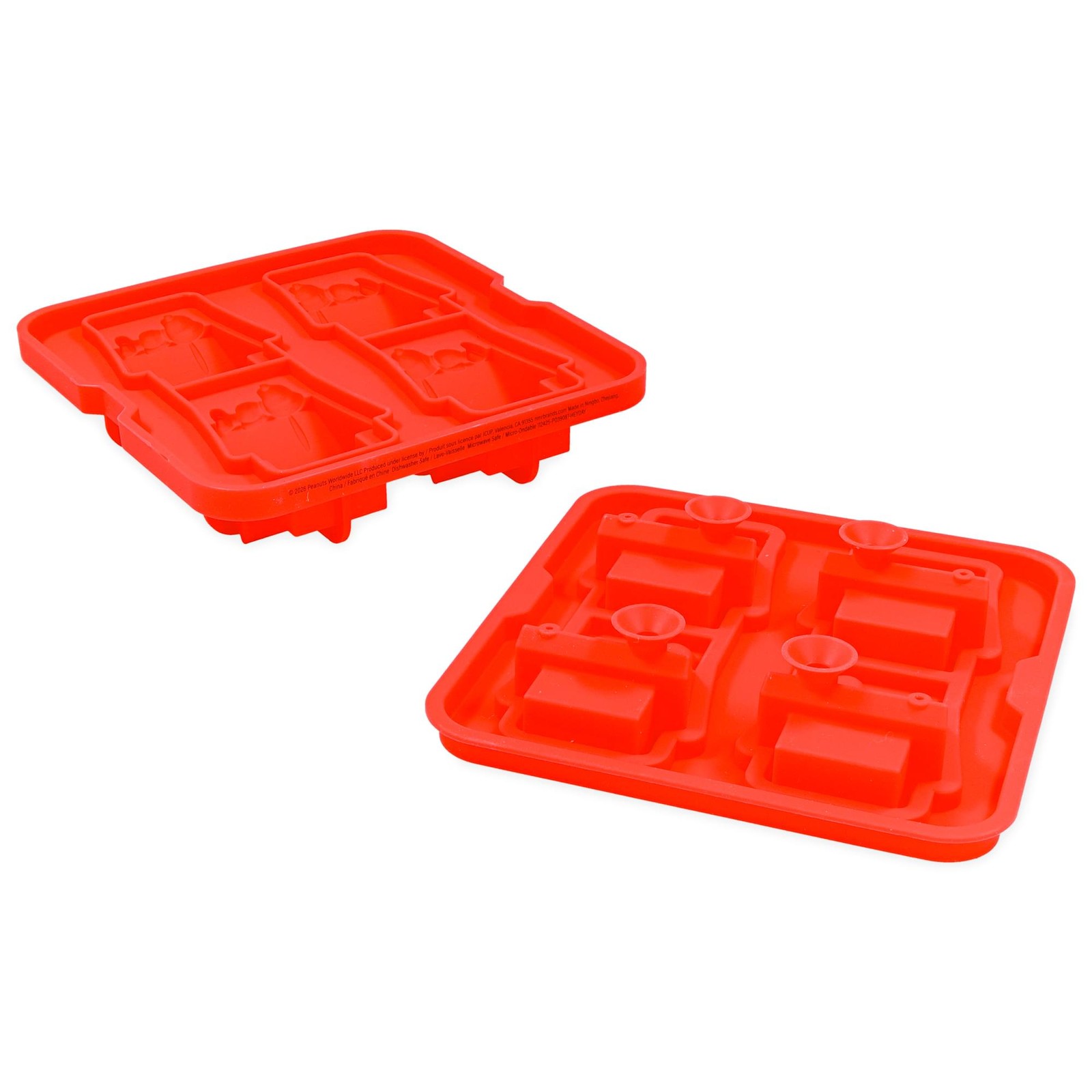 Peanuts Snoopy Doghouse Molded Silicone Ice Cube Tray | Makes 4