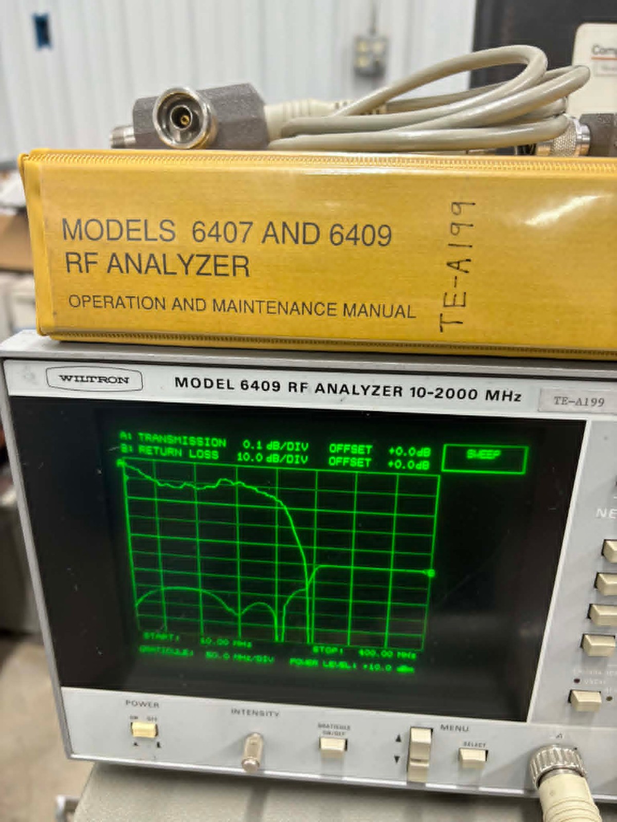 Wiltron Model 6409 RF Analyzer 10-2000MHz