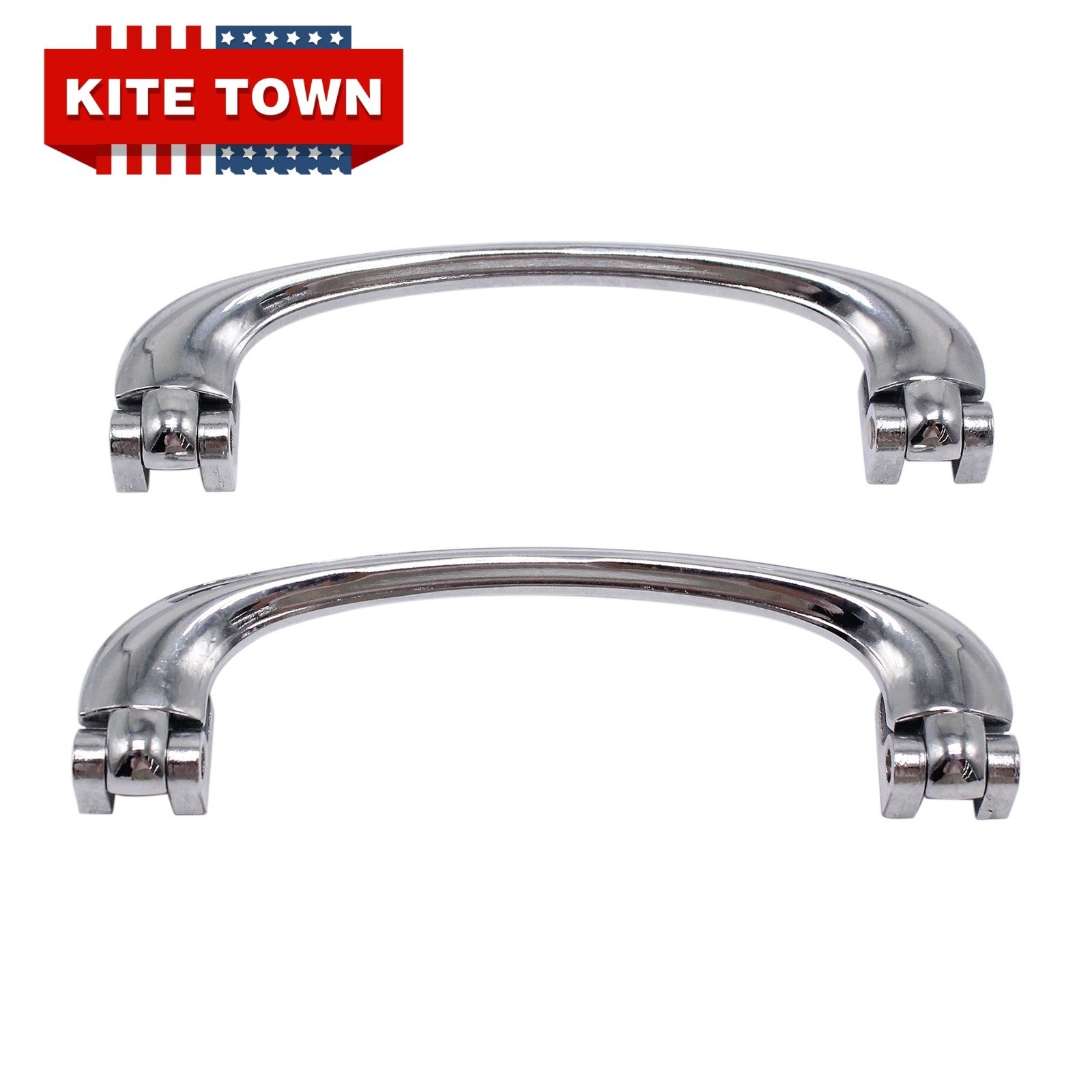 Chrome Interior Door Pull Handle Pair Universal For Classic Cars Tudor