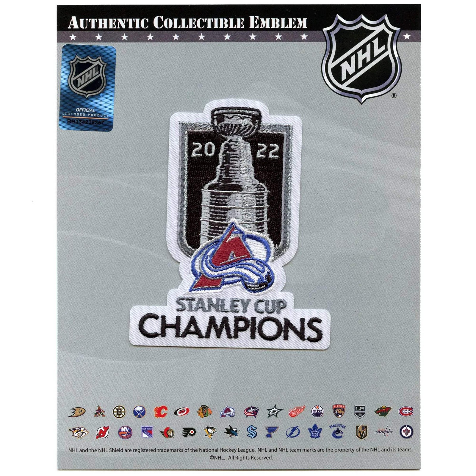 2022 Stanley Cup Final Champions Colorado Avalanche Jersey Patch