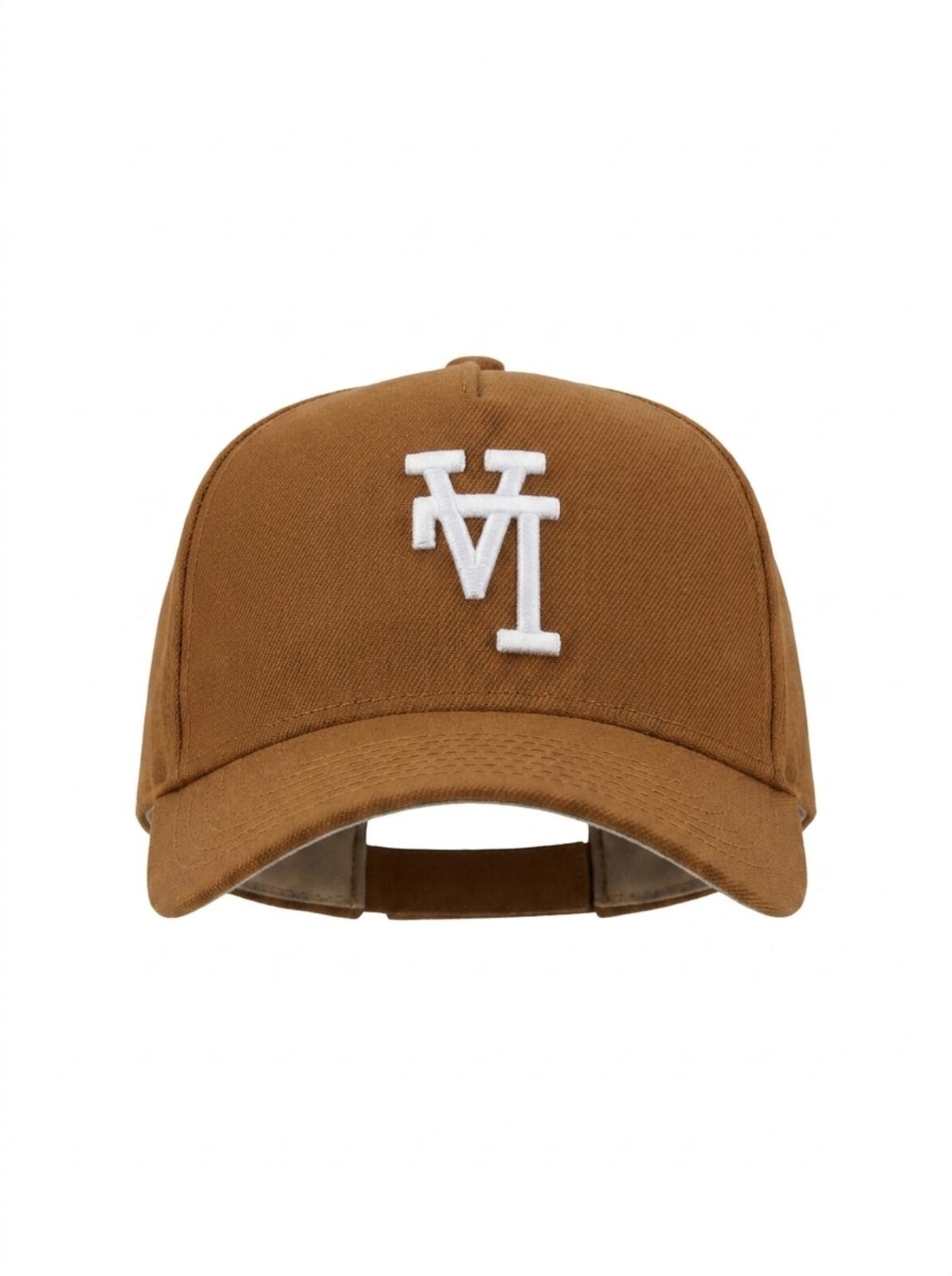 LA New Era 47 Brown Baseball Cap with White Embroidered Logo - Used (very good)