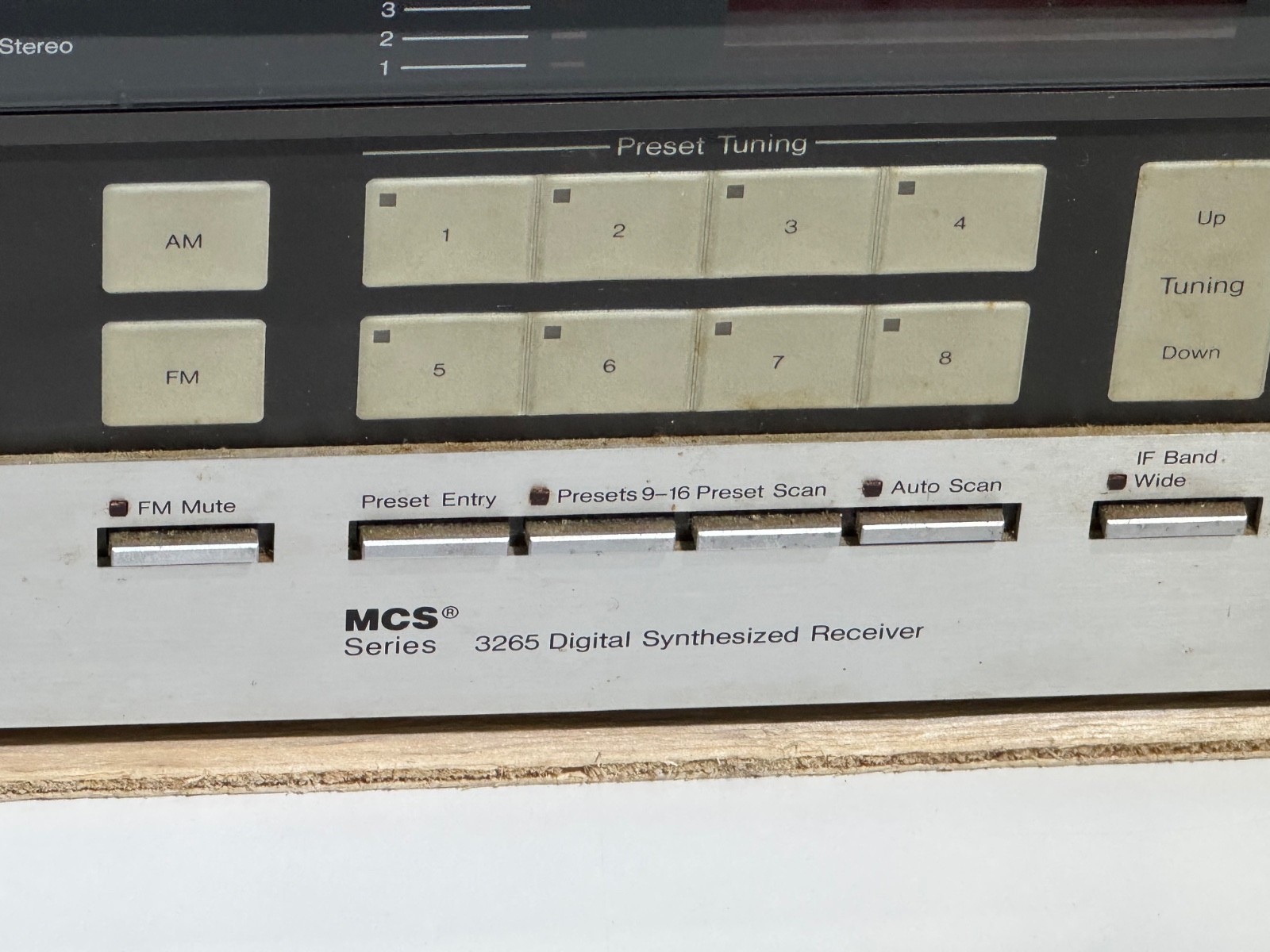 MCS Modular Component Systems AM/FM Tuner Stereo Receiver Model 3265 Sold AS-IS