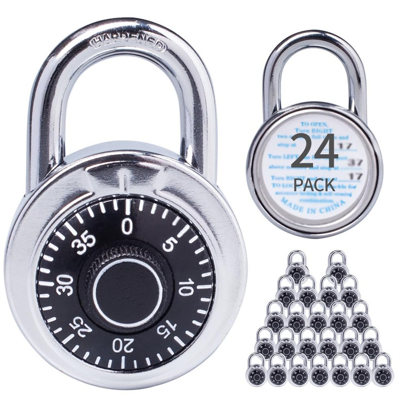 Xanhen Combination Padlocks Metal Body Indoor Use For Gym Lockers School Locker
