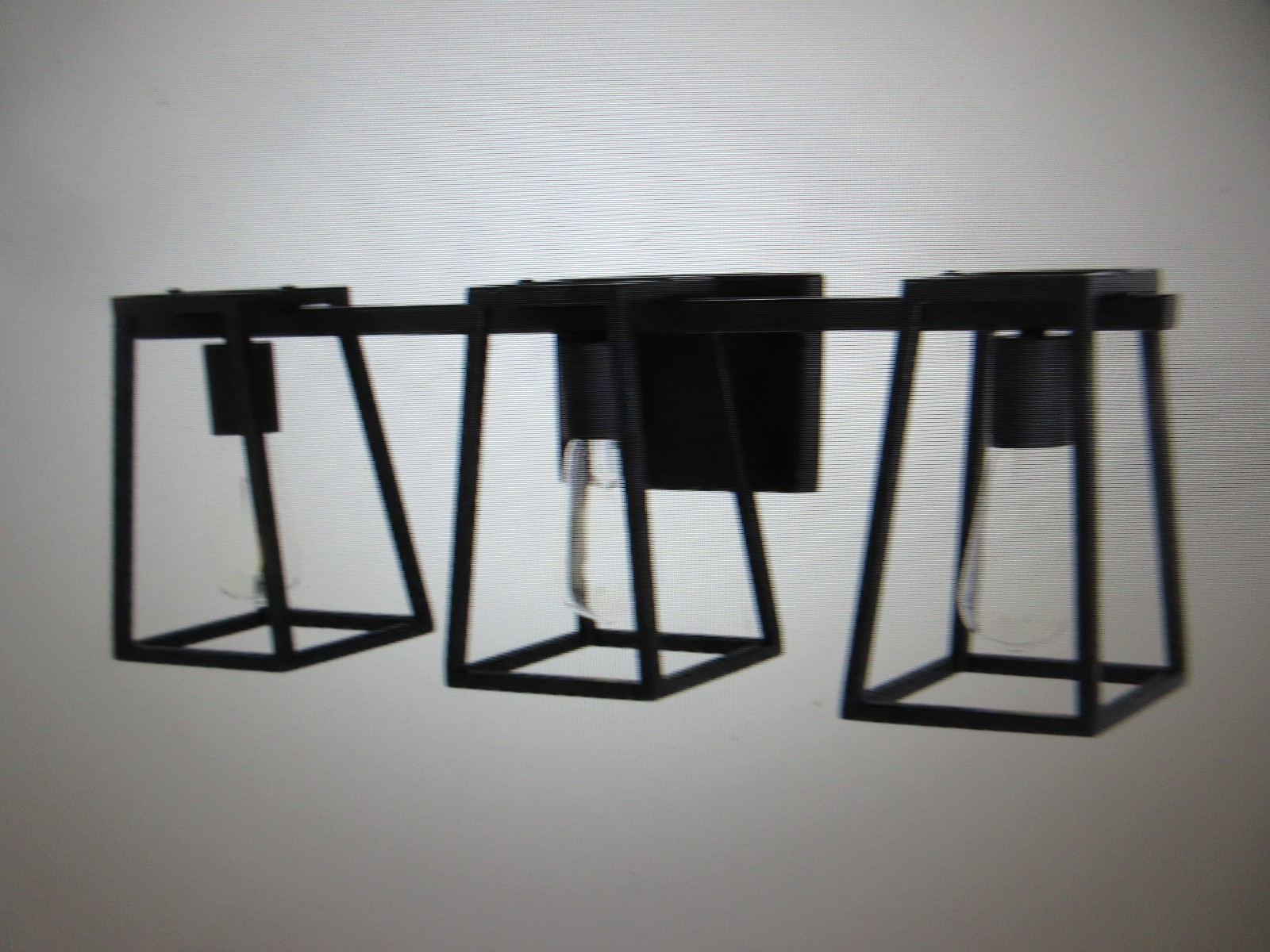 Home Decorators Hazel Heights 24 in. 3-Light Black Rustic Bathroom Vanity Light
