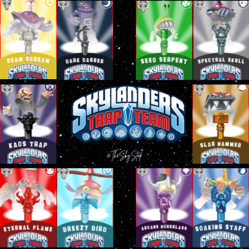 Skylanders Trap Team ALL TRAPS NFC CARDS