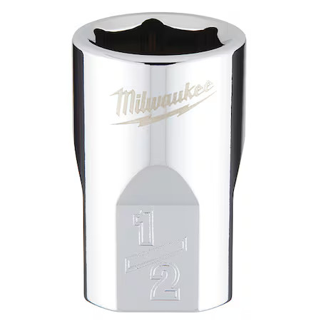 Milwaukee Tool 45-34-9064 3/8 In. Drive 1/2 In. Sae 6-Point Socket With Four