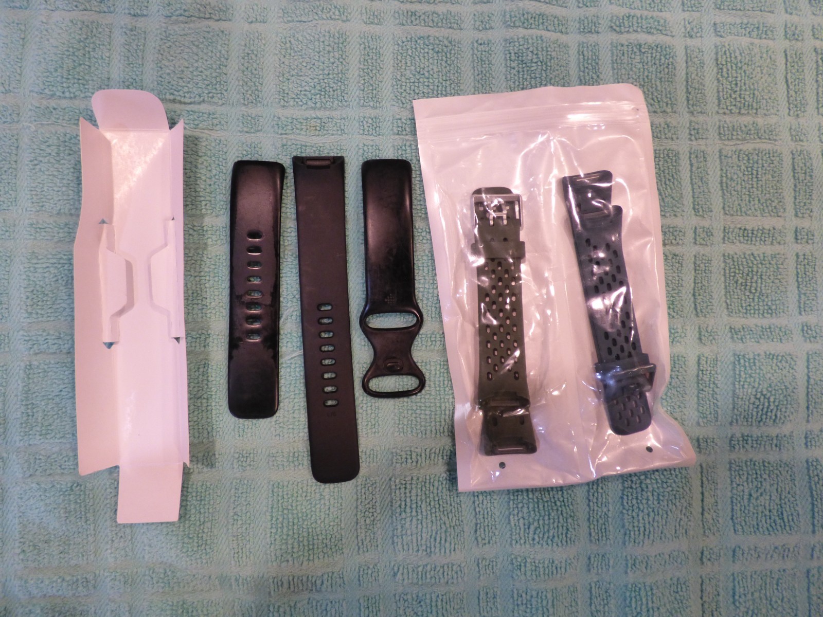 Maledan Compatible with Fitbit Charge 5 Lot of 3 Bands forMen Women 2 new 1 used