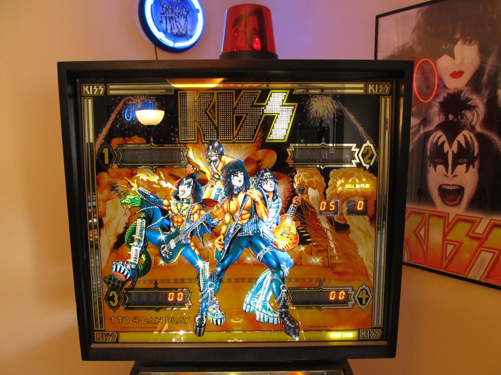Bally 1978 "KISS" Original Classic Pinball Machine