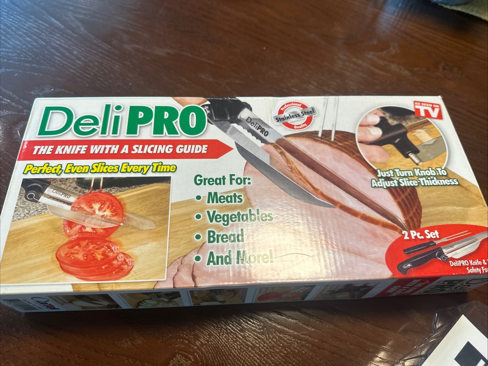 Deli Pro Knife With Slicing Guide Brand New Open Box