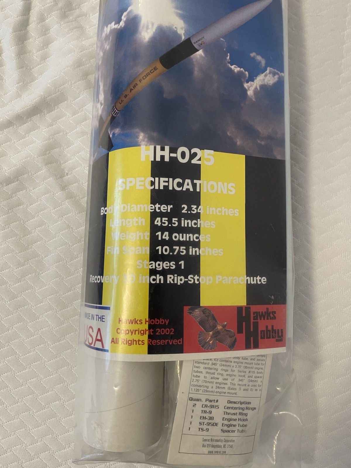 Hawks Hobby Super Bandit Rocket Kit - Rare OOP Sealed