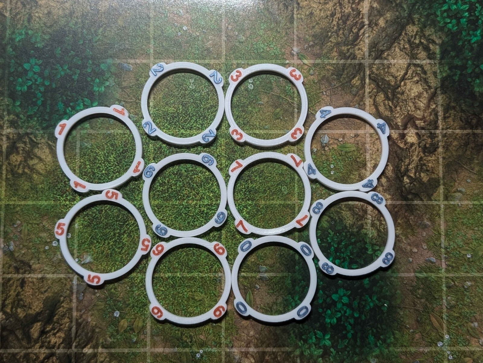 18 Initiative / Creature Trackers for Tabletop RPG's 28mm Scale